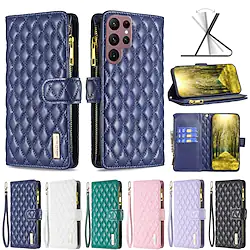 Phone Case For Samsung Galaxy Wallet Card A73 A53 A33 A13 S22 Ultra Plus S21 FE S20 A72 A52 A42 Note 20 Ultra S10 S10 Plus S10 Lite Note 10 Note 10 Plus Wallet Full Body Protective with Wrist Strap Lightinthebox