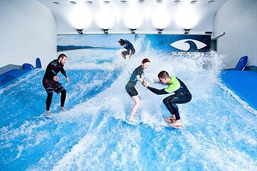 Surfing and bodyboarding at Surf Arena