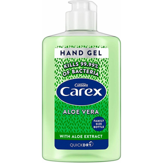 Carex Aloe Vera Hand Sanitizer Gel Anti Bacterial Quick Dry 300ml
