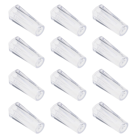 12PCS Pull Cord Tassel Tranparent Plastic Drawstring Knobs Repair Pull Ends