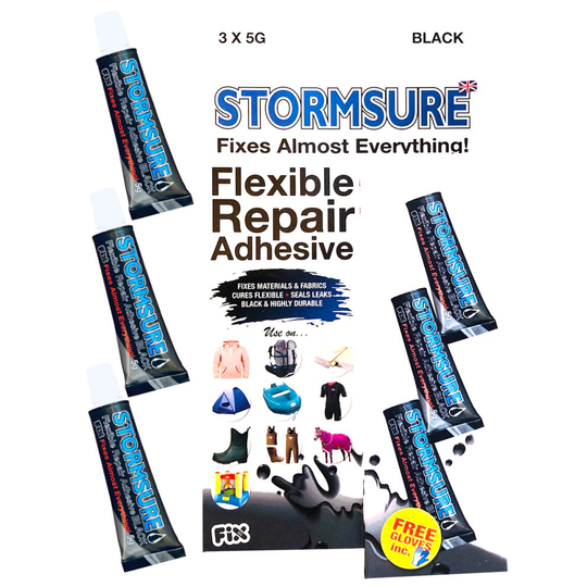 Stormsure Flexible Repair Adhesive 3x5g Black