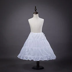 1950s Petticoat Hoop Skirt Tutu Under Skirt Crinoline Girls' Kid's Costume Vintage Cosplay Performance Party Festival Princess Petticoat Lightinthebox