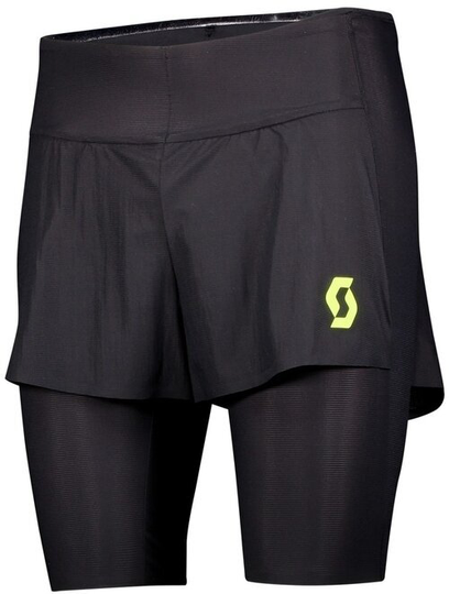 Scott Hybrid Shorts RC Run Kinetech Black/Yellow M