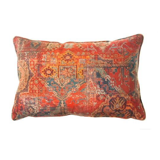 (Terracotta) Scatter Box Kabash 100% Cotton Feather Filled Cushion, Terracotta