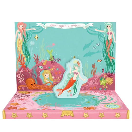 Mermaid Adventures Music Box Card Novelty Dancing Musical Greeting Card
