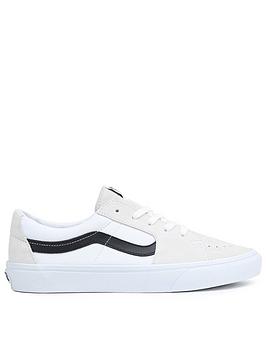 Vans Ua Sk8-low - Cream/Black, Cream/Black, Size 10, Men