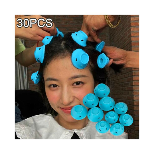 30PCS Soft No Heat Magic Curlers Self Grip Hair Roller Tool