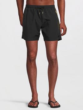 BOSS Orofish Swim Shorts - Black, Black, Size S, Men