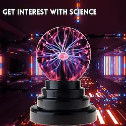 Plasma Ball Light 3 Inches Touch Activated Lightning Globe USB Cable or Battery Powered Magical Interactive Fun Science Mini Lamp | Prop for Parties Men Women for Birthday, Christmas, Lightinthebox