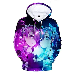 Inspired by Fate / Zero Cosplay Cartoon Manga Back To School Print Harajuku Graphic Kawaii Hoodie For Men's Women's Adults' 3D Print Polyester / Cotton Blend Lightinthebox