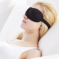 Travel Black Eye Mask for Sleep safe Soft Padded Shade Cover Rest Relax Sleeping 3D Eye Mask Blindfold Lightinthebox
