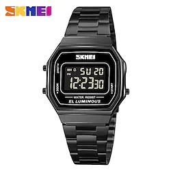 SKMEI Digital Watch for Men Digital Digital Stylish Stylish Casual Waterproof Alarm Clock Stopwatch Alloy Alloy Fashion Lightinthebox
