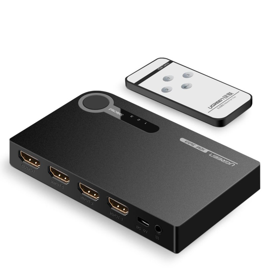 UGREEN 3 Port HDMI Switch, HDMI Input Cable Switch Box Support 4K 3D 1080P with Wireless Remote Control for PS3, PS4, Laptop, PC, Xbox One, Blu-ray...