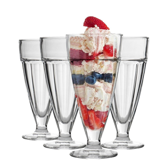 Knickerbocker Glory Dessert Sundae Ice Cream Glasses - 350ml x8