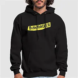 Inspired by Punk Gothic Punk Rocker Hoodie Cartoon Manga Anime Front Pocket Graphic Hoodie For Men's Women's Unisex Adults' Hot Stamping 100% Polyester Lightinthebox