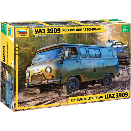 Zvezda UAZ 3909 Russian Military Van 1:35 Model Kit