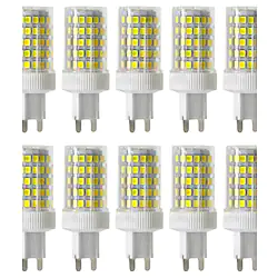 10pcs 10 W LED Bi-pin Lights 900-1000 lm G9 T 86 LED Beads SMD 2835 Dimmable Warm White Cold White Natural White 220-240 V / 10 pcs Lightinthebox