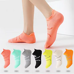 Men's Women's Hiking Socks Ski Socks Sports Socks Outdoor Windproof Warm Breathable Quick Dry Socks Solid Color Creamy-white Green Black for Hunting Fishing Climbing Lightinthebox