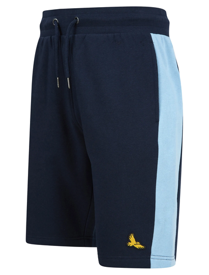 Jogger Shorts Sulina Brushback Fleece Jogger Shorts with Contrast Panels in Blue Bell - Kensington Eastside / S - Tokyo Laundry