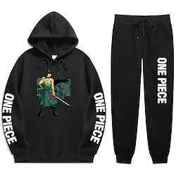 Inspired by One Piece Roronoa Zoro Hoodie Cartoon Manga Anime Harajuku Graphic Kawaii Pants For Men's Women's Unisex Adults' Hot Stamping 100% Polyester Lightinthebox