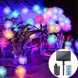 Firefly Dandelion Fairy String Lights 10M-50M Solar and Plug-in Dual Purpose Outdoor Waterproof Blossoms String Lights Flowers Creative String Lights Holiday Lights Outdoor Party Holiday Solar EU Sola US 1set Lightinthebox