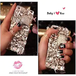 Phone Case For Apple Back Cover iPhone 14 Pro Max 13 12 11 Pro Max Mini X XR XS 8 7 Plus Rhinestone Dustproof Shockproof Animal Crystal Diamond TPU Lightinthebox