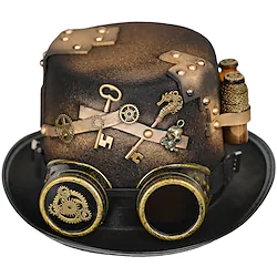 Plague Doctor Retro Vintage Punk Gothic Medieval Steampunk 17th Century Hat Masquerade Men's Women's Costume Vintage Cosplay Party / Evening Hat Masquerade Lightinthebox