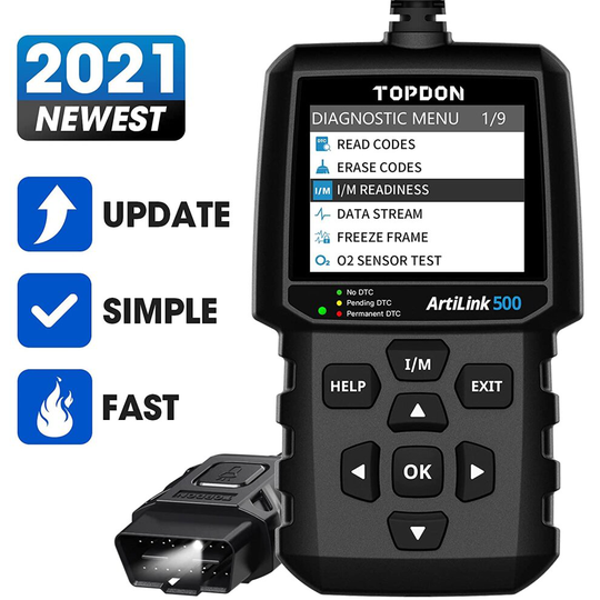 OBD2 Scanner TOPDON AL500 Code Reader Check Engine Light Car Diagnostic Tool