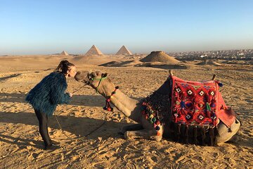 Giza pyramids and sphinx Tour- camel ride with trusted shopping places