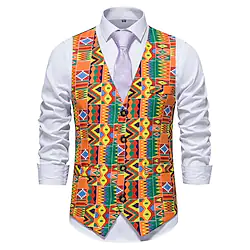 The Great Gatsby Gentleman Vintage 1920s Masquerade Vest Waistcoat Men's Slim Fit Costume Vintage Cosplay Event / Party Sleeveless Vest Masquerade Lightinthebox