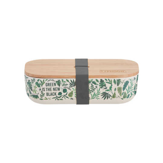 Pure 'Green is the New Black' Bamboo Lunch Box