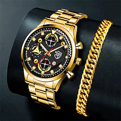 DEYROS Brand Watches for Men Business Luxury Stainless Steel Quartz Wristwatch Fashion Men Sports Bracelet Luminous Clock Watch Lightinthebox