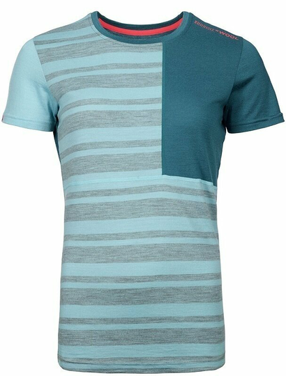 Ortovox Thermal Underwear 185 Rock'N'Wool Short Sleeve W Ice Waterfall L