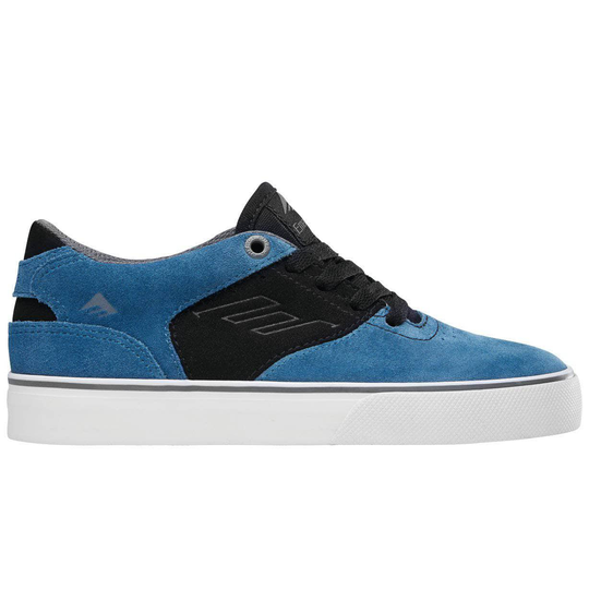 Emerica Kids The Reynolds Low Vulc Youth Skate Shoes - Blue/Black/White