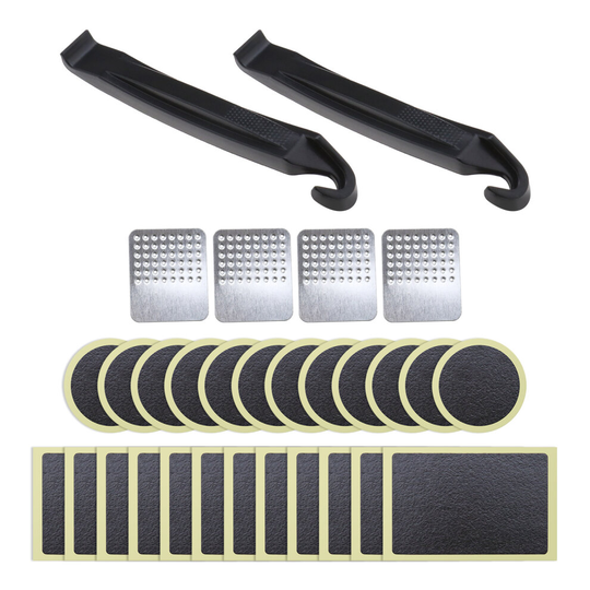 Set of 30 Bicycle Tire Patch Repair Kit Road Bike Glueless Self-Adhesive Patch