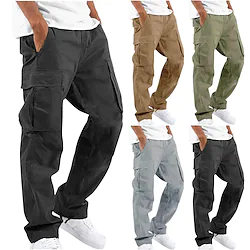 Men's Cargo Pants Work Pants Military Winter Outdoor Ripstop Breathable Quick Dry Multi Pockets Bottoms Black Green Camping / Hiking Running Camping / Hiking / Caving S M L XL XXL Lightinthebox