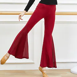 Activewear Pants Ruching Gore Solid Women's Training Performance Natural Modal Lightinthebox