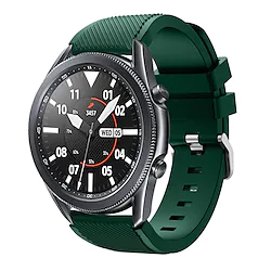 1 pcs Smart Watch Band for Samsung Galaxy Watch 3 Galaxy Watch Gear S3 Frontier Classic 45mm 46mm, 22mm Watch Band Silicone Smartwatch Strap Soft Elastic Breathable Sport Band Classic Buckle Lightinthebox