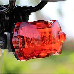 Waterproof Super Bright Battery Powered Rear Tail Bike Light Lamp Taillight Bright 5LED Cycling Bike Safety Rear Light Lightinthebox