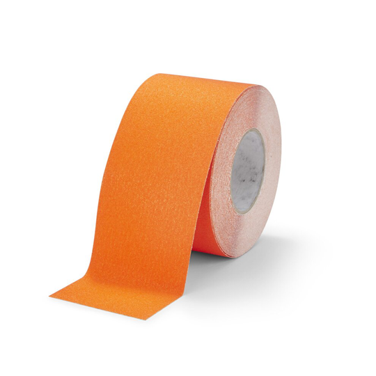 (Orange, 100mm x 18.m) Slips Away Anti Slip Tape Rolls Standard Grade