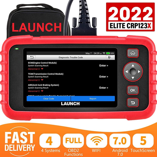 Launch OBD2 Scanner CRP123X Elite Car Diagnostic Scanner for ABS SRS Transmission Engine Scan Tool