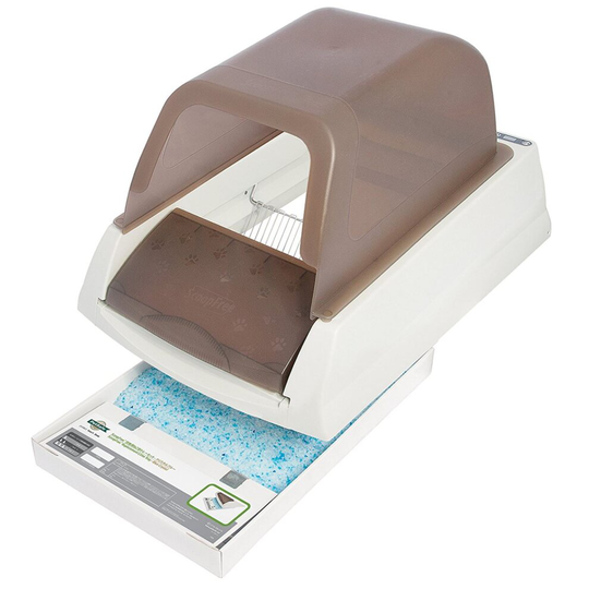 PetSafe ScoopFree Ultra Self-Cleaning Litter Box for Cats, Automatic Cat Litter Tray, Crystal Cat Litter, Disposable Cat Litter Tray, Hygienic, Odour