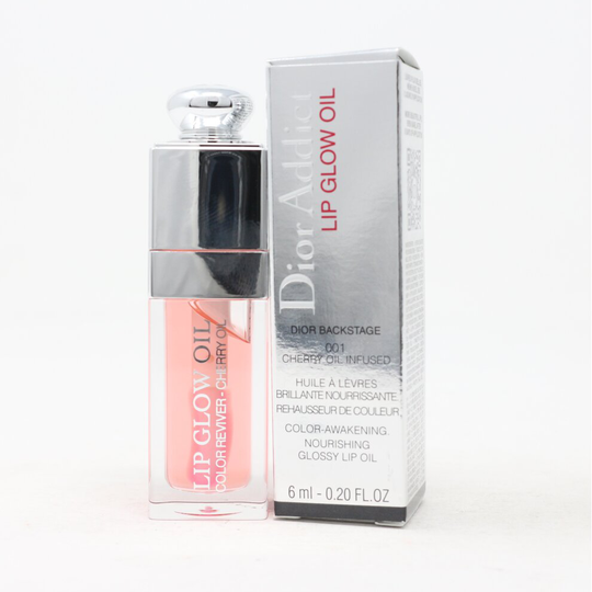 (001 Pink) Dior Addict Lip Glow Oil 0.2oz/6ml New With Box