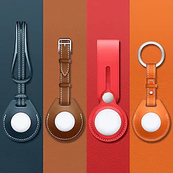PU Leather Case For Apple Airtag Protective Sleeve Cover Anti-Scratch Anti-lost Lightweight Case For Airtags Key Finder Keychain Accessories Lightinthebox
