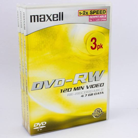 Maxell - DVD-RW - 4.7 GB - DVD video box - storage media