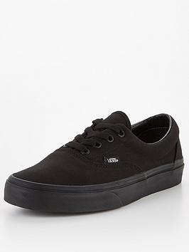 Vans UA Era - Black/Black, Black/Black, Size 4, Women