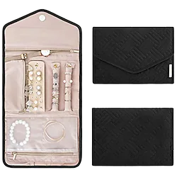 Travel Jewelry Organizer Roll Foldable Jewelry Case for Journey-Rings Necklaces Bracelets Earrings Soft Lightinthebox