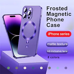 Phone Case For Apple Back Cover iPhone 14 Pro Max 13 12 Pro Max Mini Dustproof Compatible with MagSafe Shockproof Solid Colored TPU Lightinthebox
