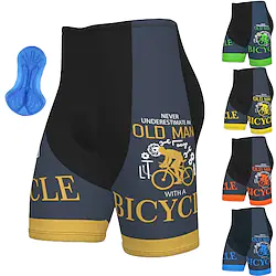 21Grams Men's Bike Shorts Cycling Padded Shorts Bike Shorts Padded Shorts / Chamois Mountain Bike MTB Road Bike Cycling Sports Graphic 3D Pad Cycling Breathable Quick Dry Light Blue Green Polyester Lightinthebox