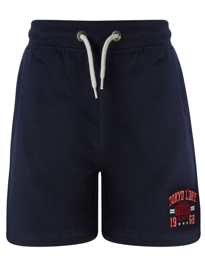 Jogger Shorts Boys Founder Short Brushback Fleece Jogger Shorts in Sky Captain Navy - Kids / 5-6 Years - Tokyo Laundry